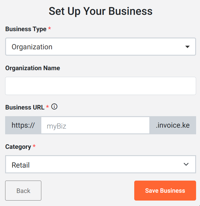Create or Add a New Business
