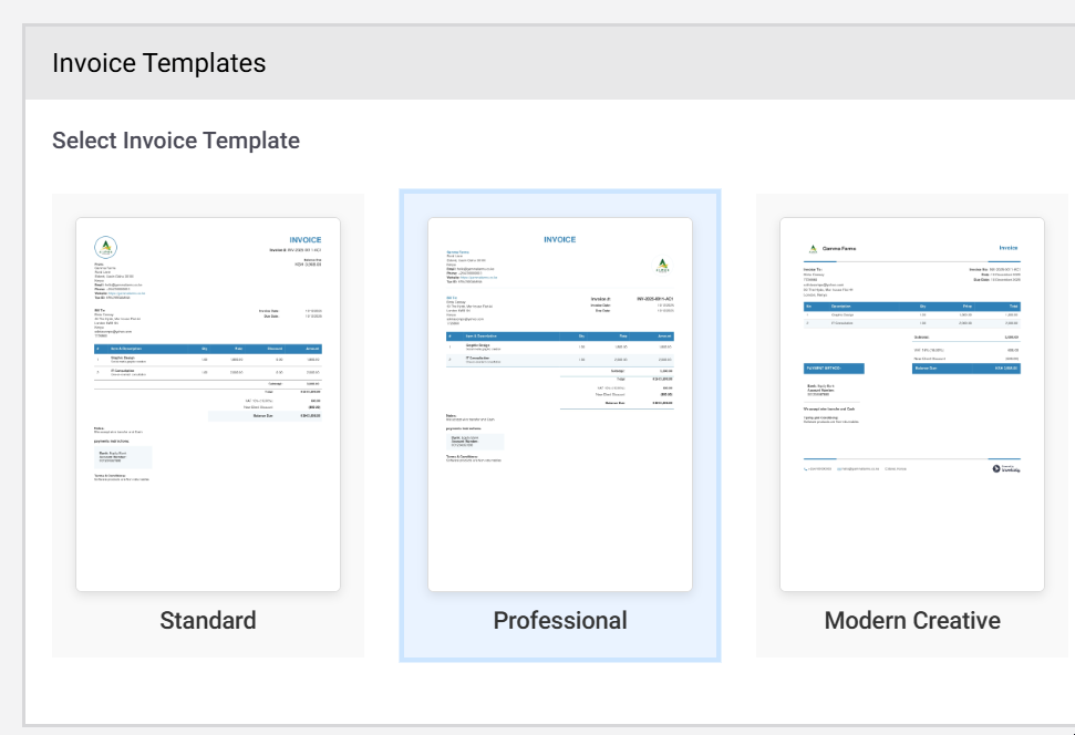 Professional Templates