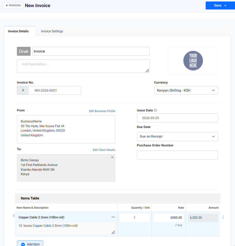M-Pesa STK Push setup form